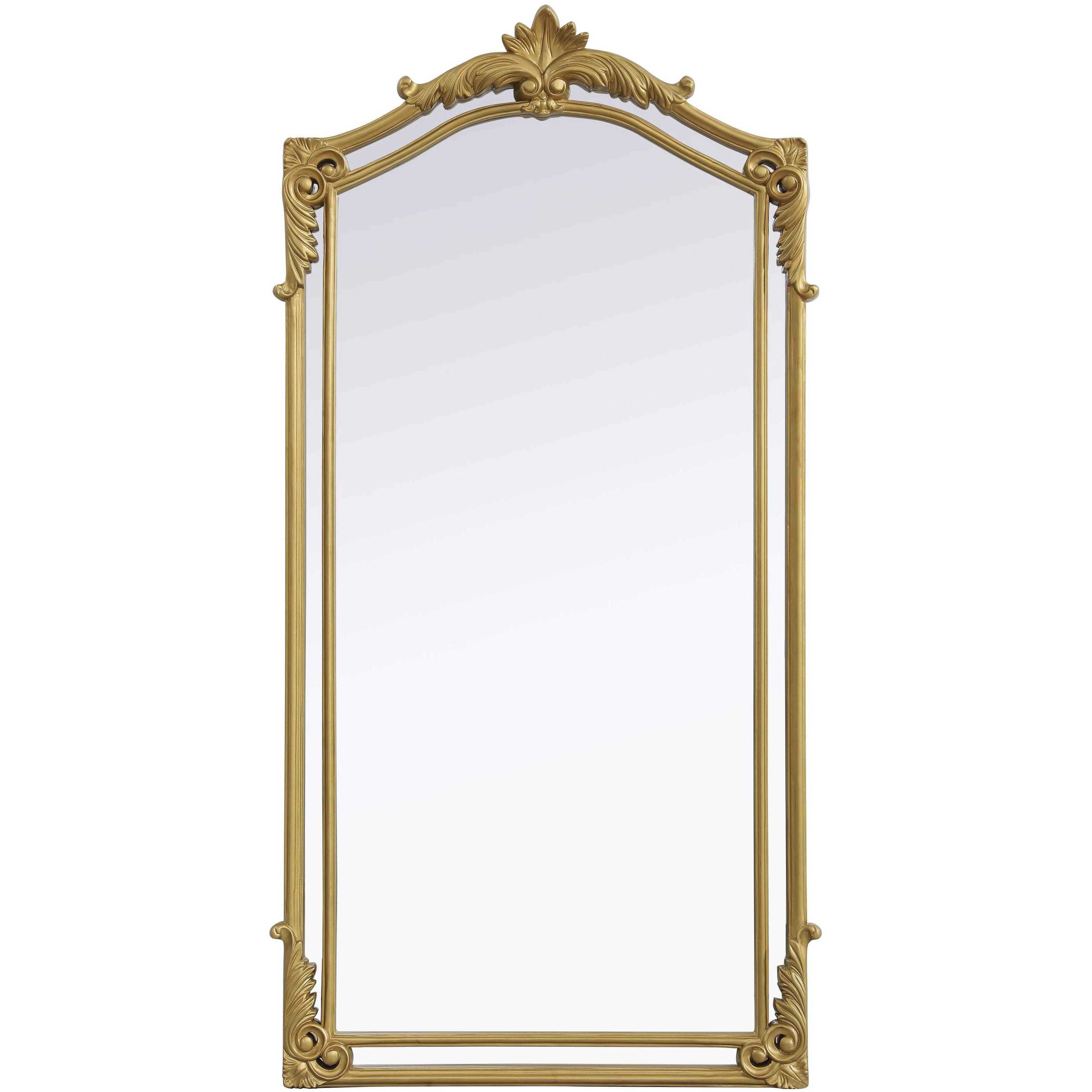 Madeline 66 X 33.5 inch Gold Leaf Mirror
