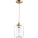 Fort Worth 1 Light 5.75 inch Aged Brass Mini Pendant Ceiling Light