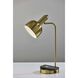 Rico 19 inch 60.00 watt Antique Brass Supercharger Desk Lamp Portable Light