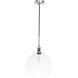 Emett 1 Light 13 inch Chrome Pendant Ceiling Light
