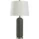 Alba 30 inch 100.00 watt Dark Green and Nickel Table Lamp Portable Light
