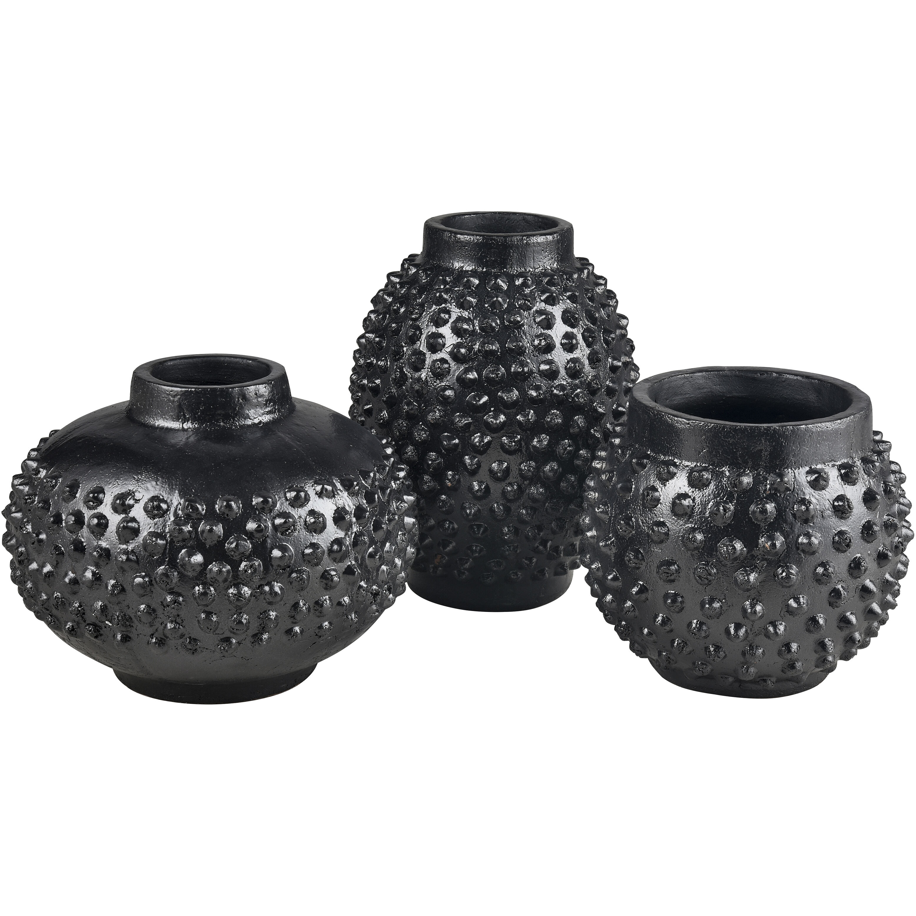 Dorus 12.75 X 9.75 inch Vase in Black