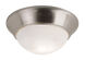 Bolton 2 Light 11 inch Brushed Nickel Flushmount Ceiling Light