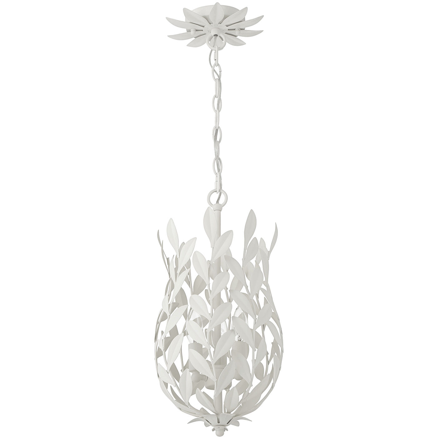 Broche 3 Light 9.5 inch Matte White Pendant Ceiling Light
