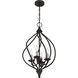 Dupont 4 Light 16 inch Old Bronze Pendant Ceiling Light