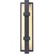 Crossroads 1 Light 19 inch Charcoal Black Outdoor Sconce