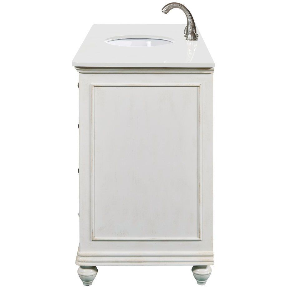 Otto 48 X 21 X 35 inch Antique White Vanity Sink Set