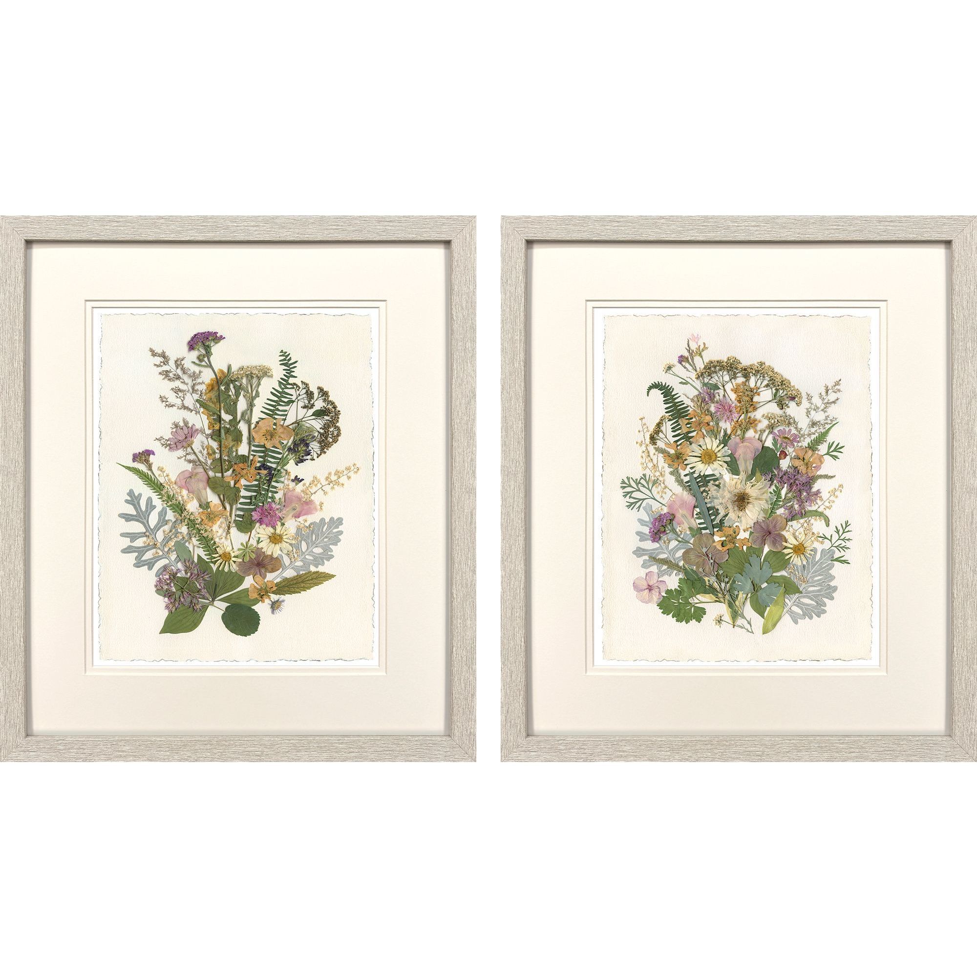 Organica Bouquet Green and Pink and Brown Framed Art, Propac
