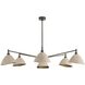 Inlet 6 Light 53 inch English Bronze Chandelier Ceiling Light