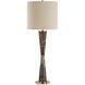 Jameson 38.5 inch 150.00 watt Chocolate Brown and Antique Brass Table Lamp Portable Light