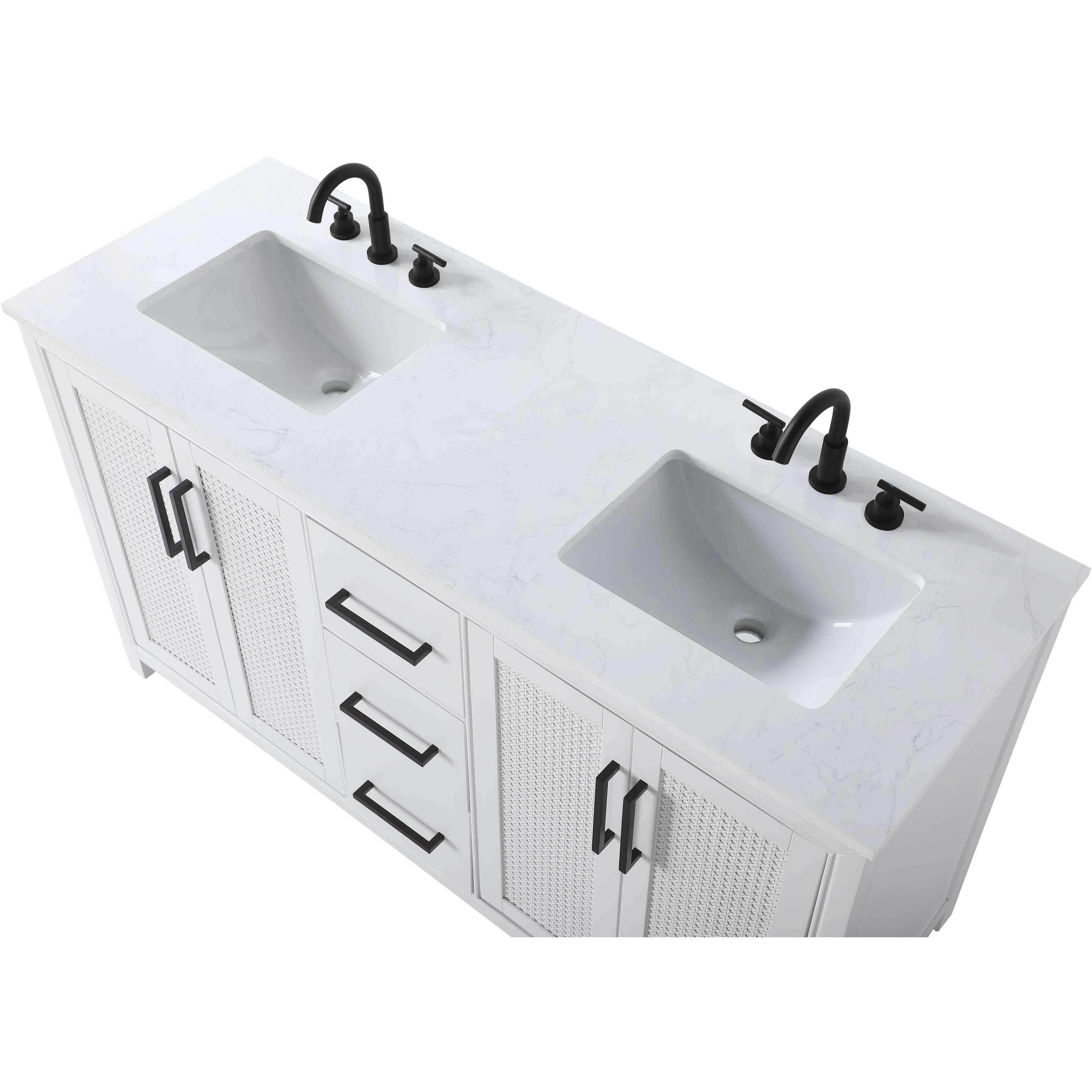 Alina 60 X 34 inch White Bathroom Vanity Cabinet