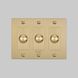 3G 100-120 Brass Dimmer Switch, LED