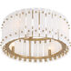 Bardon 4 Light 20.75 inch Celeste Brass Semi-Flush Ceiling Light