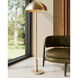 Miles 58.5 inch 7 watt Natural and Polished Brass Floor Lamp Portable Light