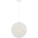 Entwined 1 Light 16 inch Matte White Pendant Ceiling Light
