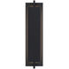 Tribek 1 Light 21 inch Black Outdoor Wall Sconce