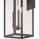 Hillside 3 Light 31 inch Dark Bronze Exterior Wall Sconce