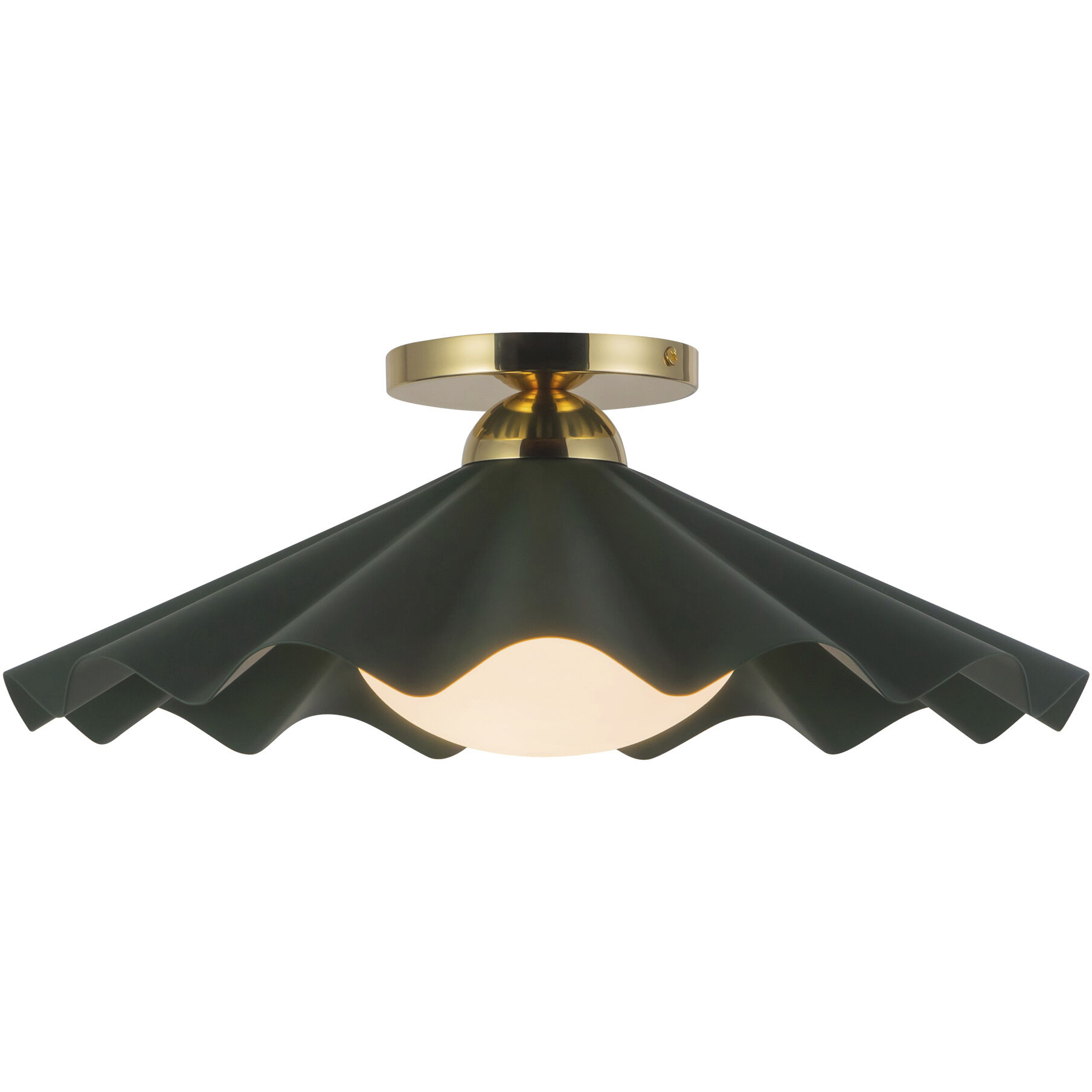 Furrow 1 Light 16.00 inch Semi-Flush Mount