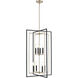 Noelle 8 Light 20 inch Matte Black/Modern Gold Pendant Ceiling Light
