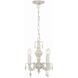 Paris Market 4 Light 13.5 inch Antique White Mini Chandelier Ceiling Light in Clear Swarovski Strass