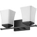 Darcy 2 Light 16 inch Matte Black Vanity Wall Light