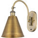 Ballston Cone LED 8 inch Brushed Brass Sconce Wall Light