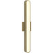 Atticus LED 23.62 inch Matte Brushed Brass Bathroom Wall Light