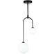 Comet LED 10 inch Semi Matte Black Pendant Ceiling Light