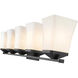 Darcy 5 Light 38 inch Matte Black Vanity Wall Light