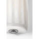 Chapman & Myers Madden LED 4.25 inch Alabaster and Polished Nickel ADA Fluted Linear Sconce Wall Light