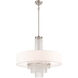 Carlisle 5 Light 25 inch Brushed Nickel Pendant Ceiling Light