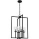 Kerrison 4 Light 19 inch Natural Black Iron Foyer Pendant Ceiling Light