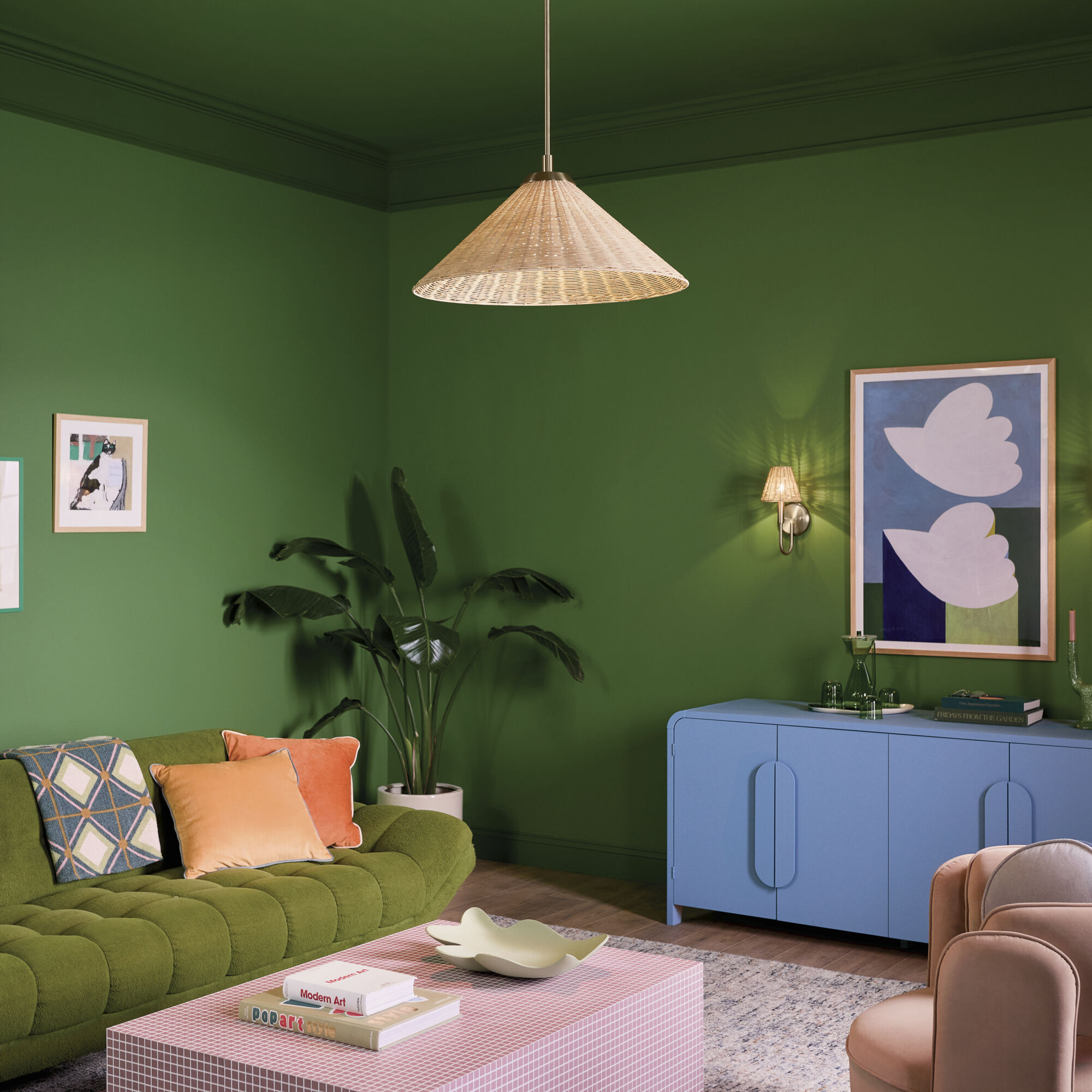 Bekah 1 Light Champagne Bronze Pendant Ceiling Light, Convertible