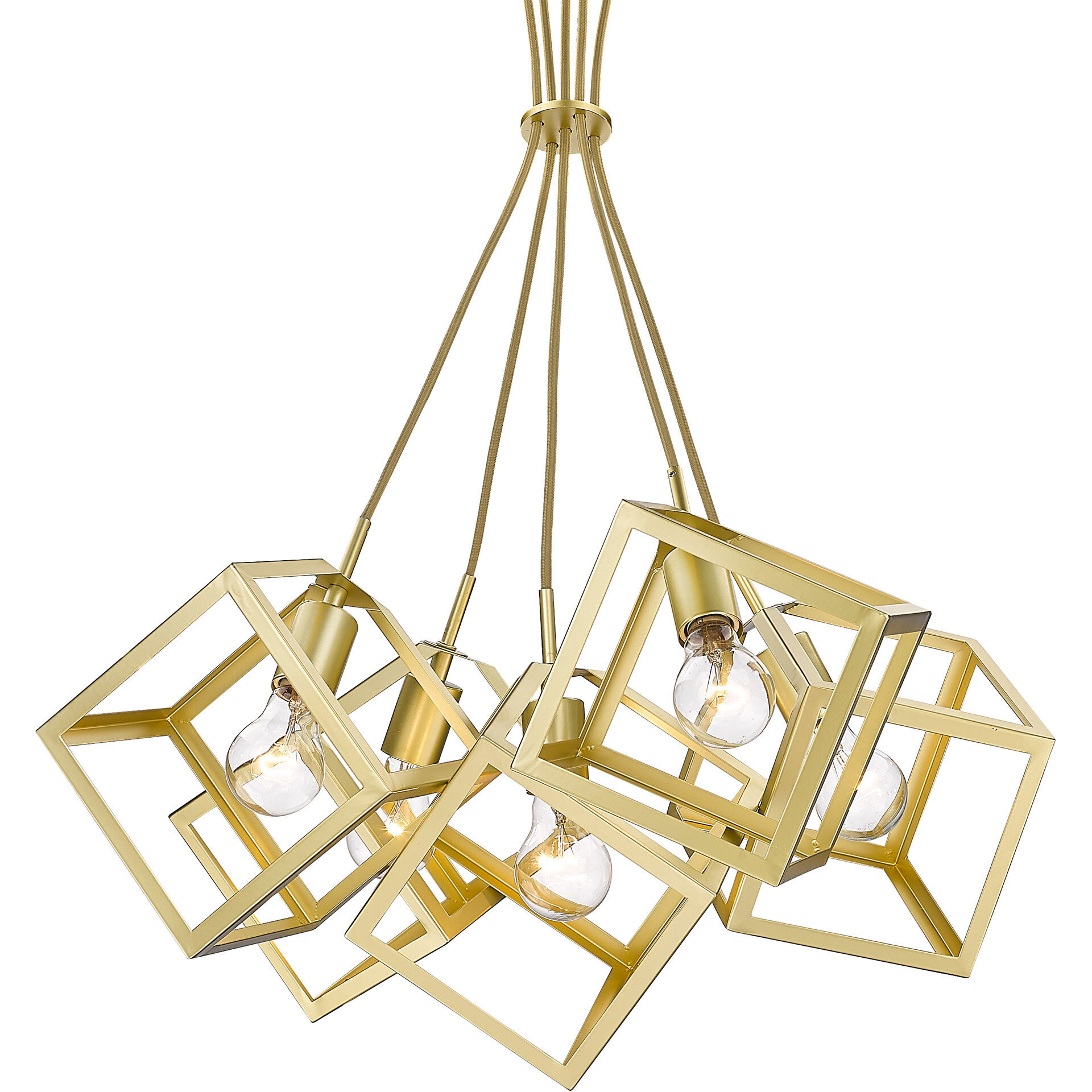 Cassio Pendant Ceiling Light in Olympic Gold