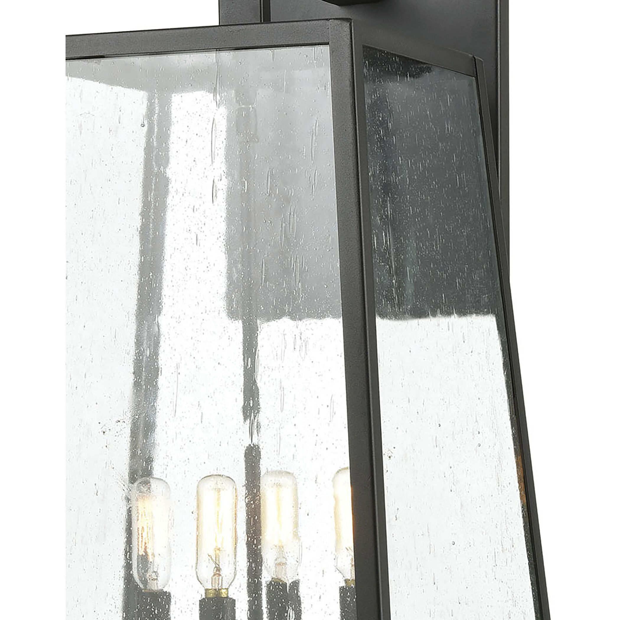 Meditterano 4 Light 27 inch Matte Black Outdoor Sconce