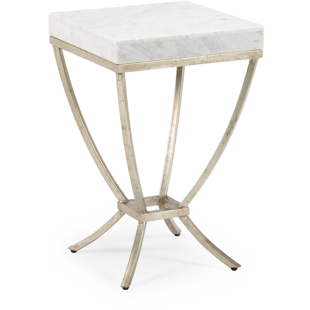 Pam Cain 22 X 14 inch Antique Silver/Natural Side Table