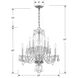 Traditional Crystal 10 Light 23 inch Polished Chrome Chandelier Ceiling Light in Clear Hand Cut