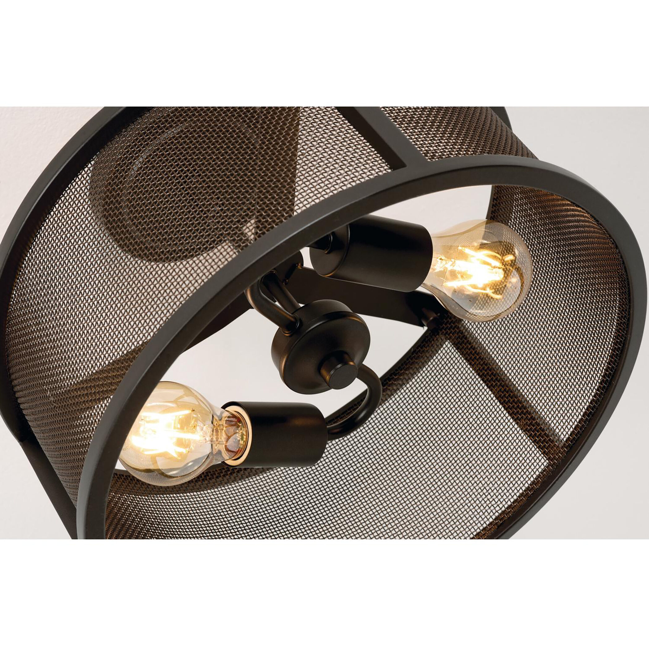 Austin 2 Light 14 inch Bronze Flush Mount Ceiling Light