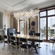 Trento Linear Chandelier Ceiling Light in Chrome