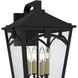 Jaxon 4 Light 17.25 inch Western Bronze Outdoor Wall Lantern