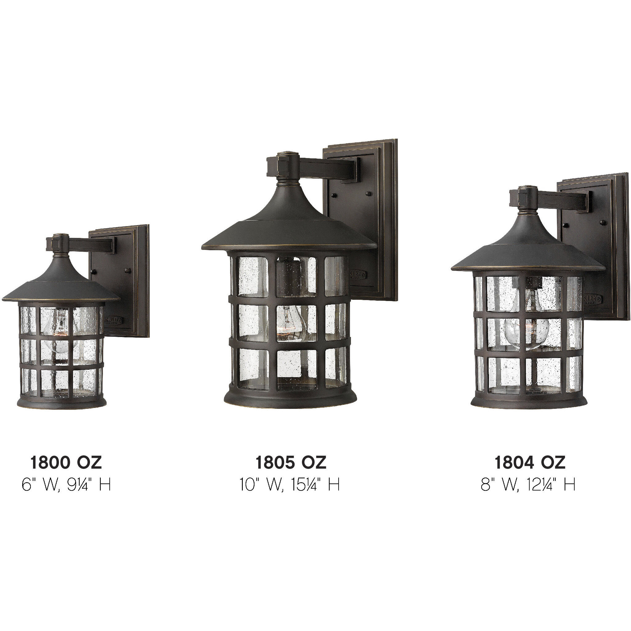 Freeport Outdoor Wall Mount Lantern in Oil Rubbed Bronze, Medium