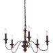 Holbrook 5 Light 24 inch Tuscan Brown Chandelier Ceiling Light