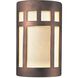 Ambiance LED 9.25 inch Antique Copper Outdoor Wall Sconce