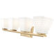 Annalise 4 Light 32 inch Modern Gold Vanity Wall Light