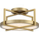 Boada LED 14 inch Soft Brass Semi Flush Ceiling Light
