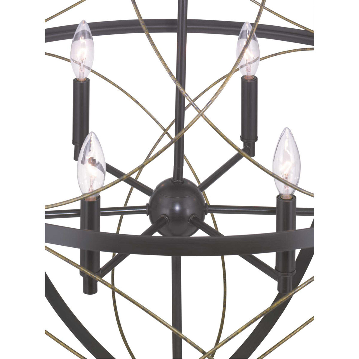 Gerald Ave 6 Light 28 inch Antique Bronze Pendant Ceiling Light