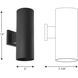 Cylinder Outdoor Wall Mount Up/Down Cylinder in Black, LED Lamping, Progress LED