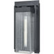 Overton 1 Light 17 inch Matte Black Outdoor Wall Sconce