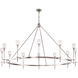 Salita 12 Light 70.25 inch Polished Nickel Chandelier Ceiling Light in Ribbed Crystal