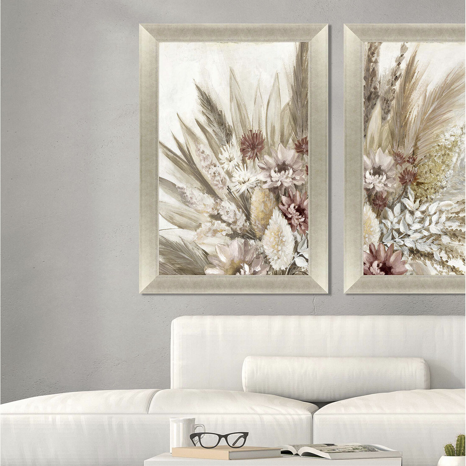 Send All Your Love Brown and Beige and Pink and Neutral Framed Art